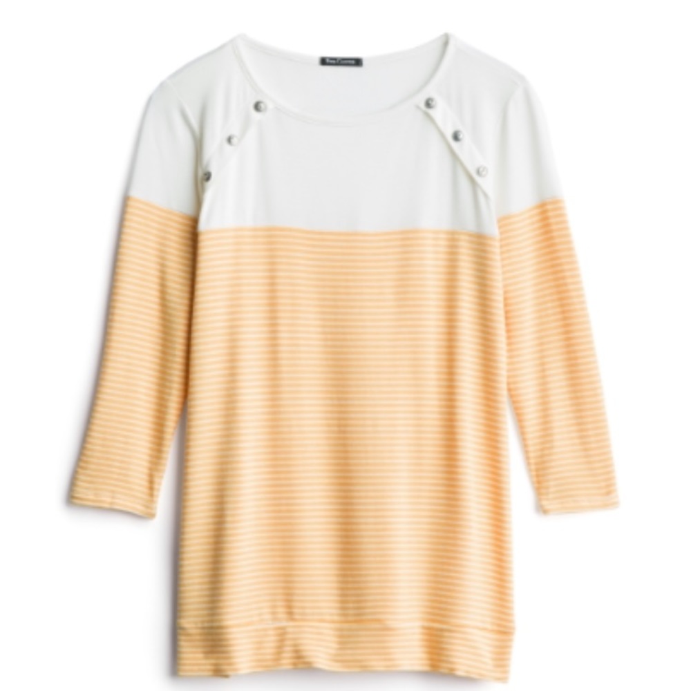 Pink Clover Luna Button Detail Knit Top — EUC